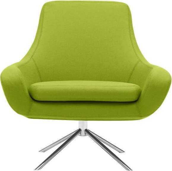 Limetkově zelené otočné křeslo Softline Noomi Swivel Softline