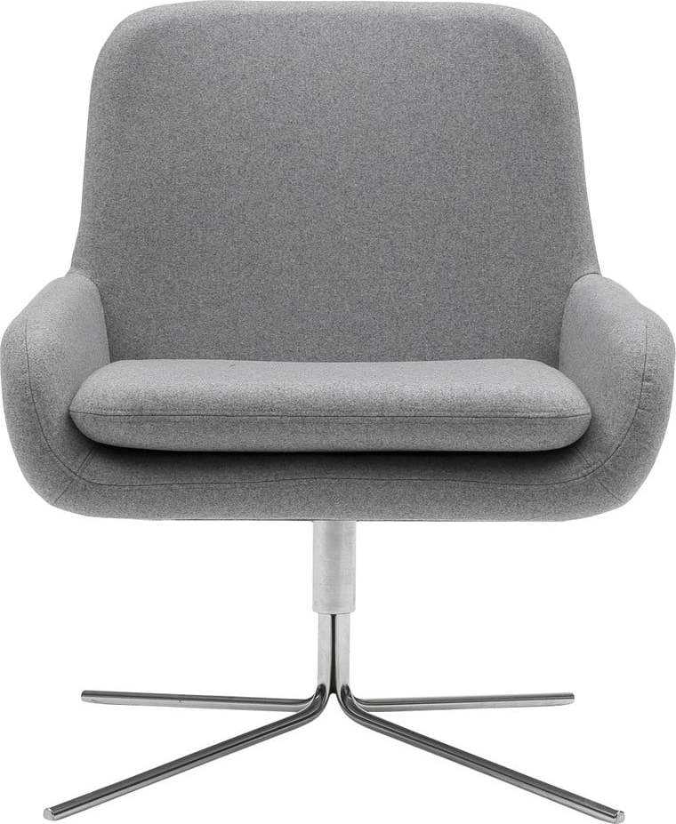 Světle šedé otočné křeslo Softline Coco Swivel Softline