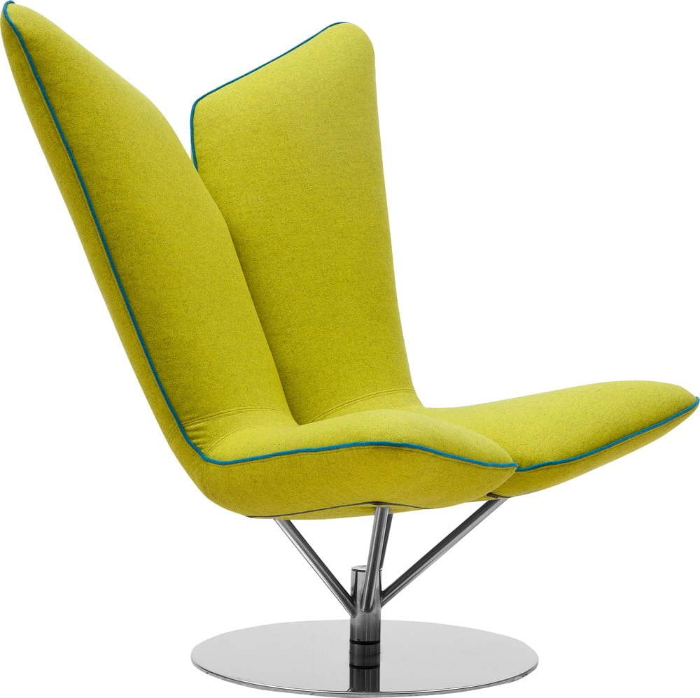 Žluté otočné křeslo Softline Angel Swivel Softline