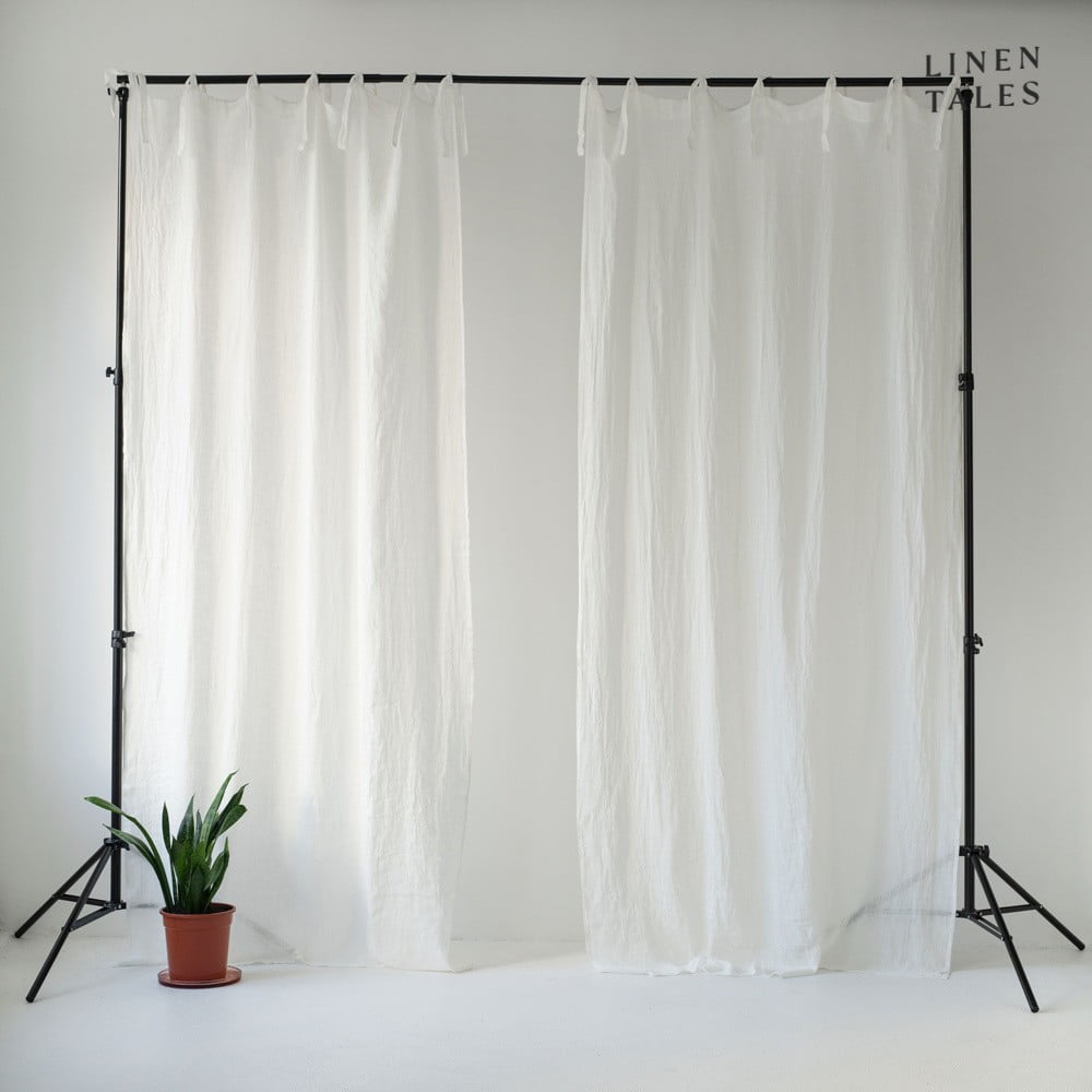 Bílá záclona 130x250 cm Daytime – Linen Tales Linen Tales