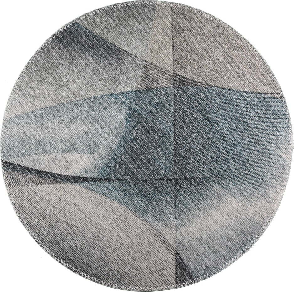 Světle šedý pratelný kulatý koberec ø 80 cm – Vitaus Vitaus