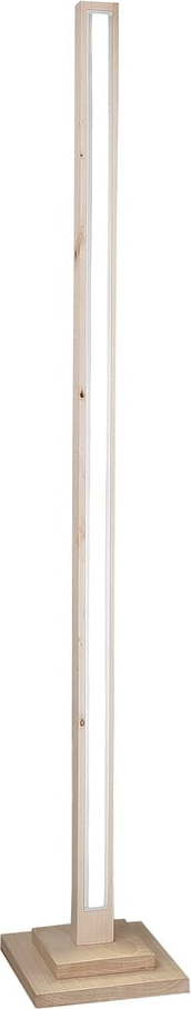 Světle hnědá LED stojací lampa s kovovým stínidlem (výška 121 cm) Alset – Candellux Lighting Candellux Lighting