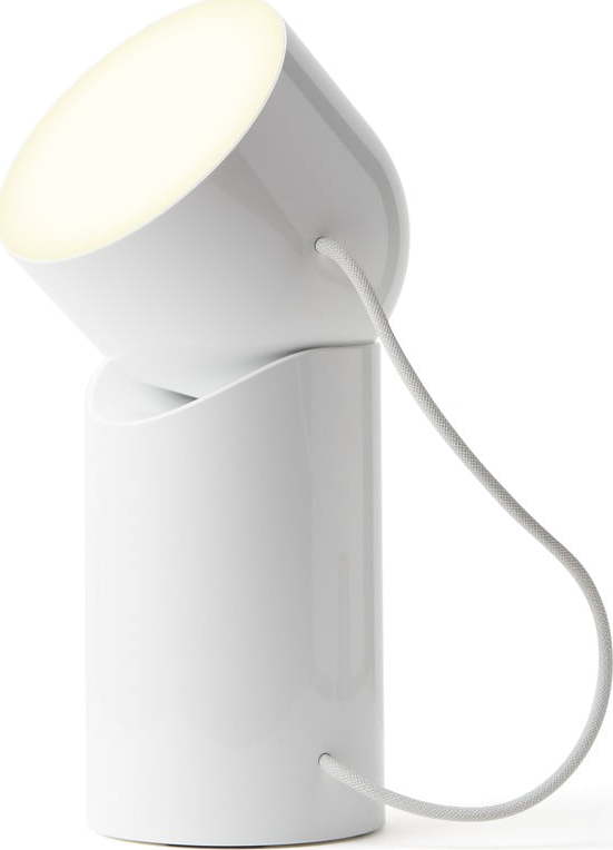 Bílá LED stolní lampa (výška 14 cm) Orbe – Lexon Lexon