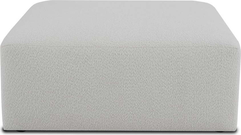 Bílý modul pohovky z textilie bouclé Roxy – Scandic Scandic