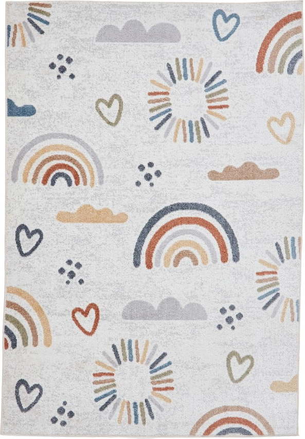 Krémový dětský koberec 80x150 cm Vida Kids Rainbow – Think Rugs Think Rugs