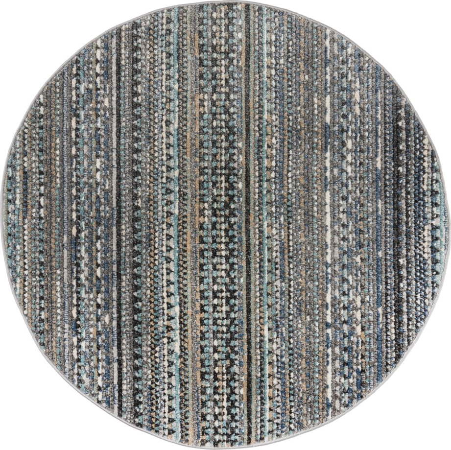 Modrý kulatý koberec 160x160 cm Camino – Flair Rugs Flair Rugs