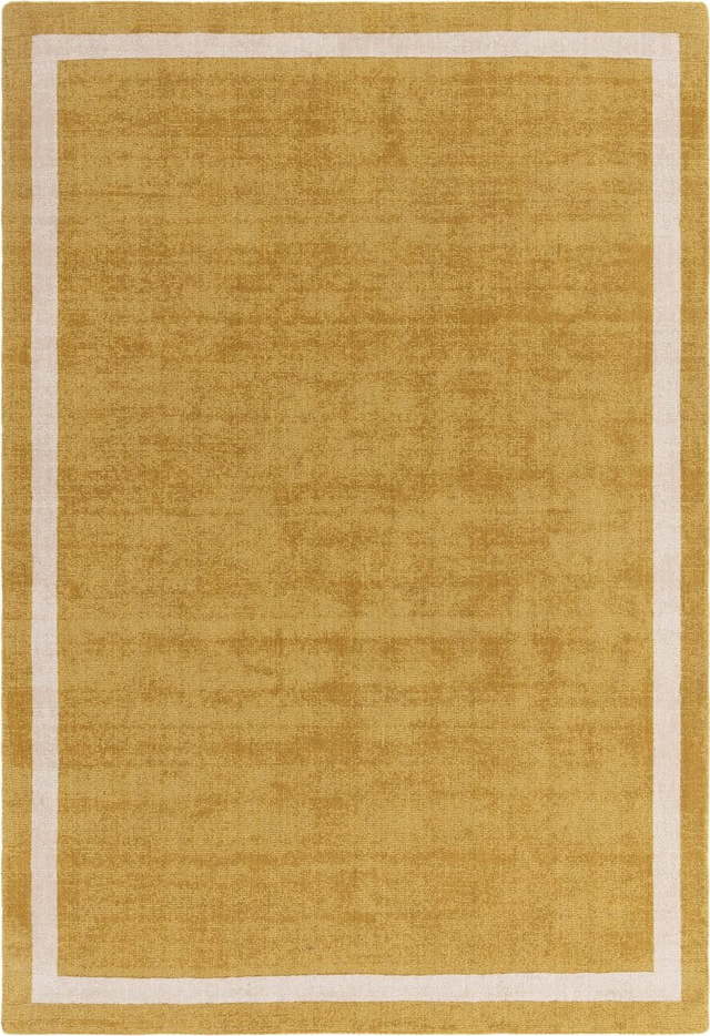 Okrově žlutý ručně tkaný vlněný koberec 120x170 cm Albi – Asiatic Carpets Asiatic Carpets