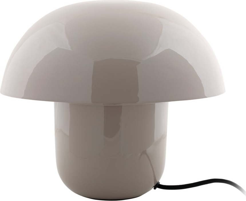 Šedá stolní lampa s kovovým stínidlem (výška 25 cm) Fat Mushroom – Leitmotiv Leitmotiv