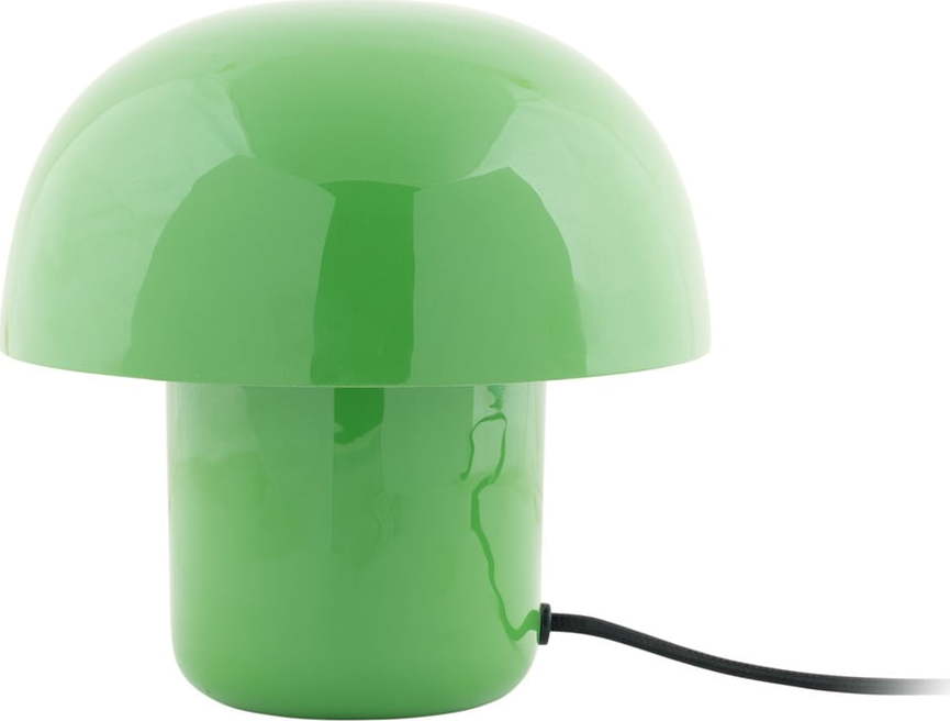 Zelená stolní lampa s kovovým stínidlem (výška 20 cm) Fat Mushroom – Leitmotiv Leitmotiv
