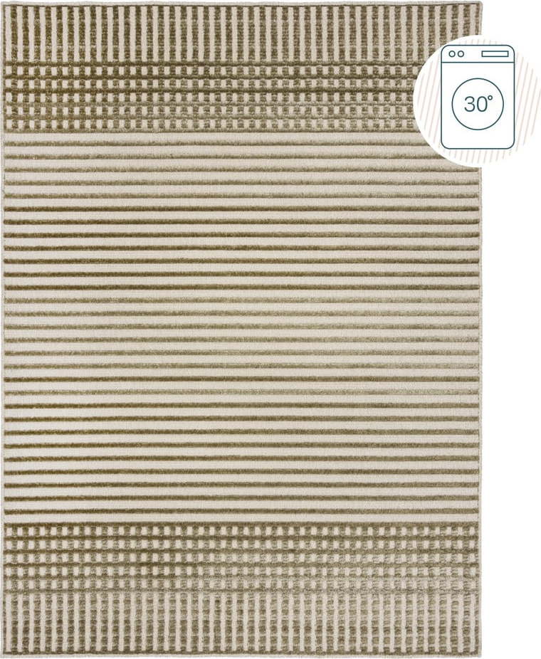 Zelený pratelný koberec z žinylky 160x240 cm Elton – Flair Rugs Flair Rugs