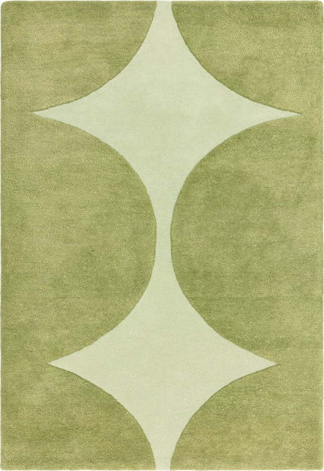 Zelený ručně tkaný vlněný koberec 160x230 cm Canvas – Asiatic Carpets Asiatic Carpets