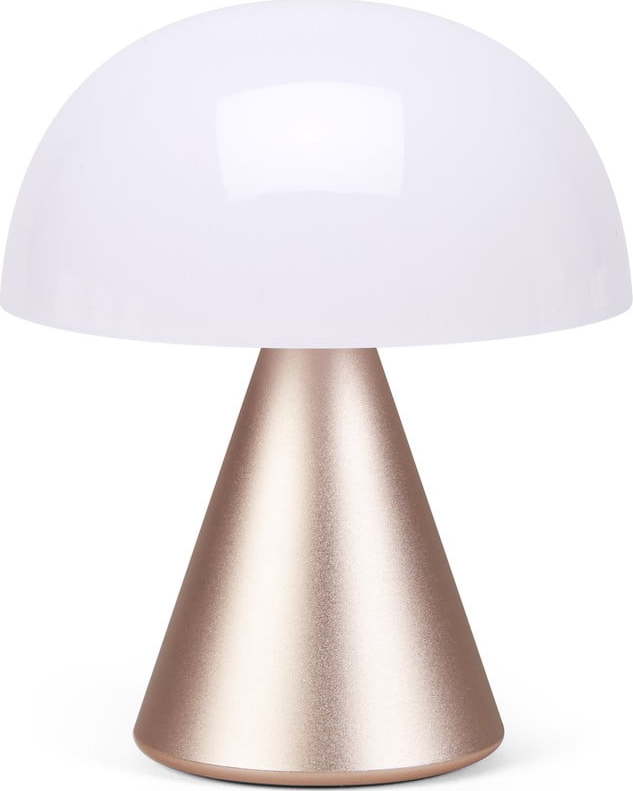 Bílo-světle růžová LED stolní lampa (výška 11 cm) Mina M – Lexon Lexon