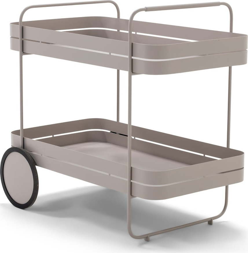 Kovový servírovací stolek na kolečkách 74x42 cm Gin & Trolley – Spinder Design Spinder Design