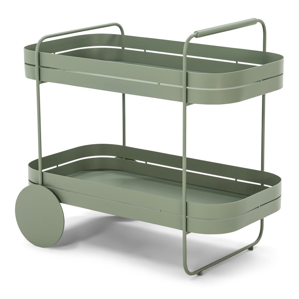 Kovový servírovací stolek na kolečkách 74x42 cm Gin & Trolley – Spinder Design Spinder Design