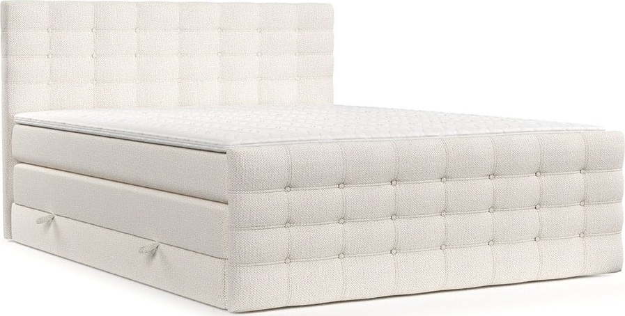 Krémová boxspring postel s úložným prostorem 160x200 cm Blend – Maison de Rêve Maison de Reve