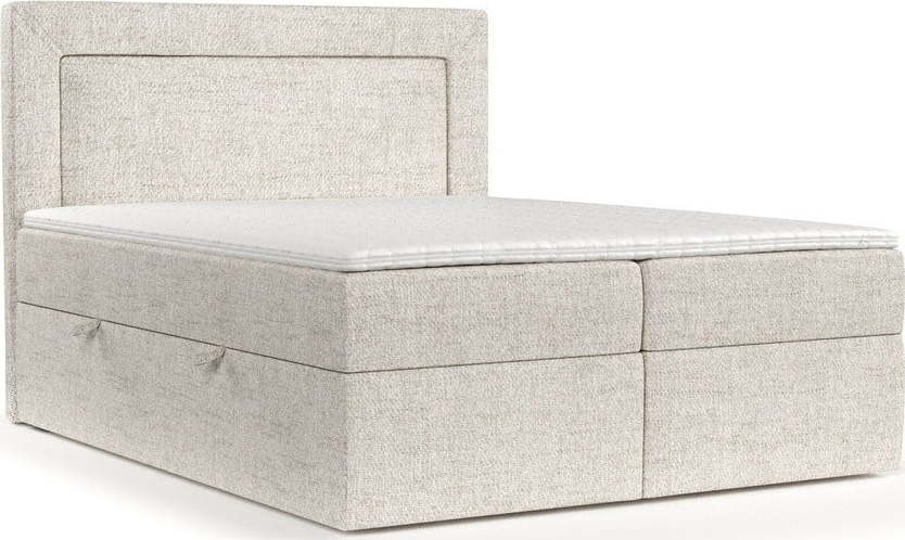 Krémová boxspring postel s úložným prostorem 160x200 cm Imagine – Maison de Rêve Maison de Reve